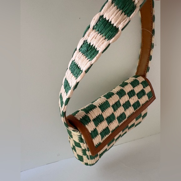 NWOT Anthropologie The Fiona Shoulder Bag: Raffia Edition - Picture 4 of 14